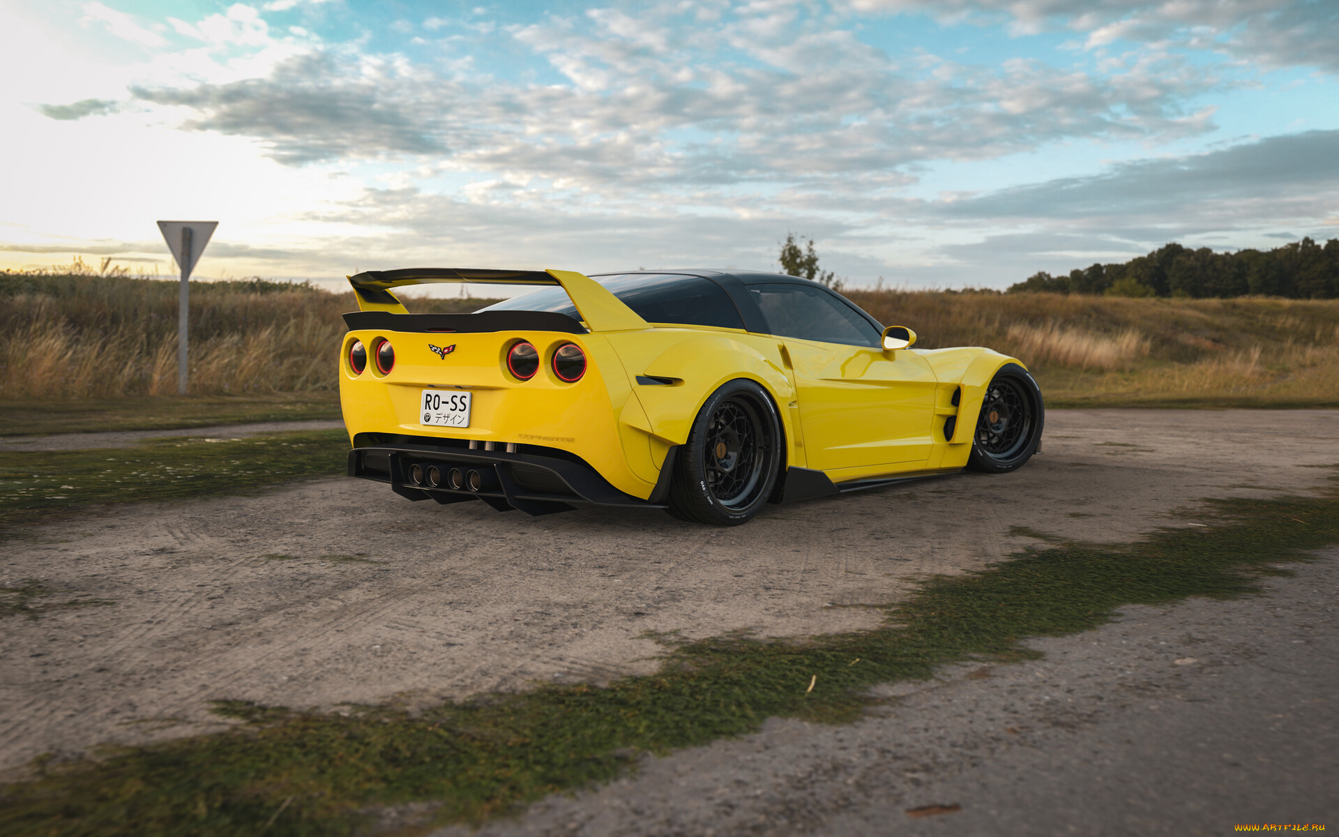 chervolet corvette c6, , 3, chevrolet, corvette, c6, widebody, tuning, car, , 